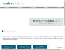 Tablet Screenshot of manleysolutions.com